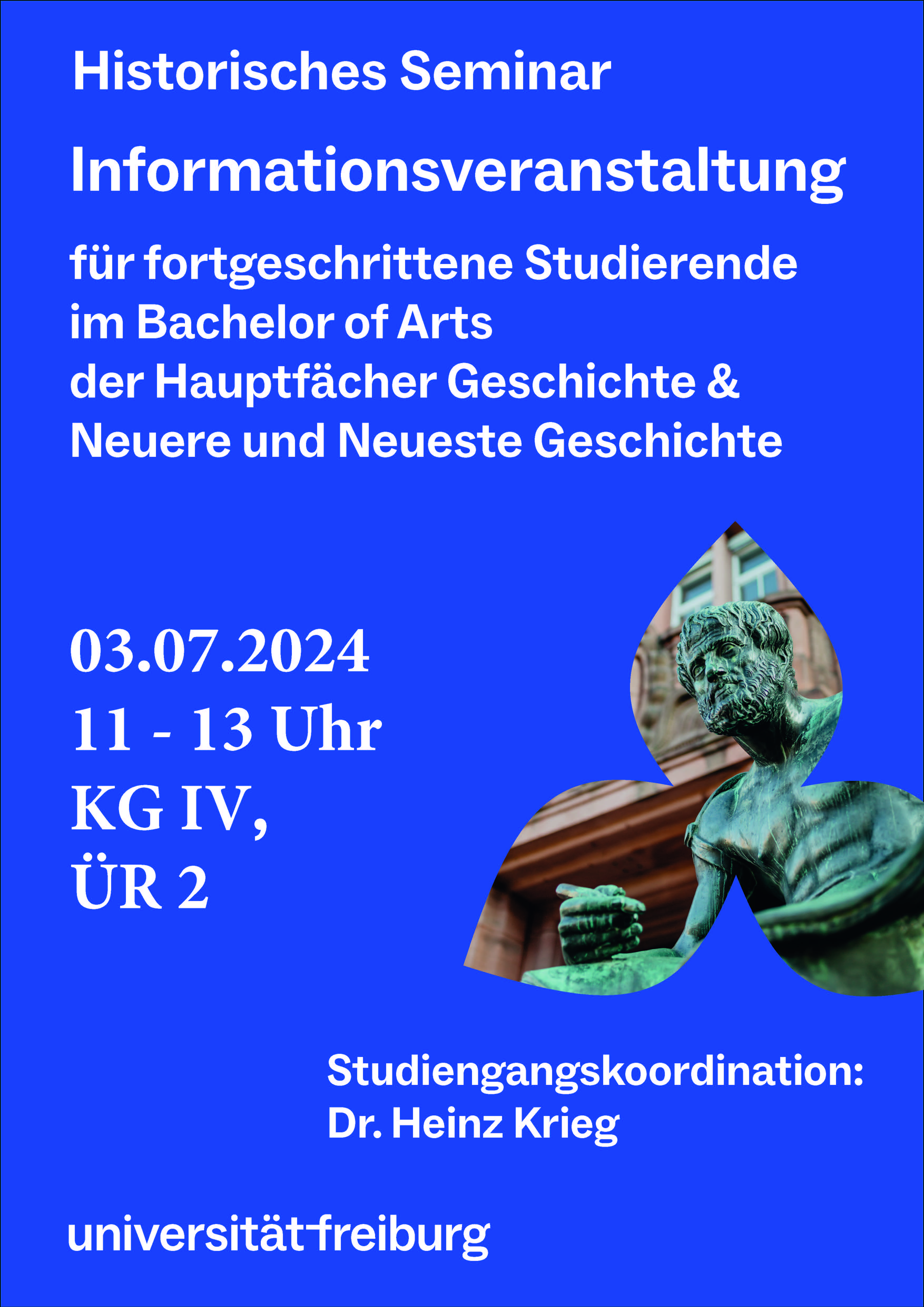 Informationsveranstaltung Fortgeschrittene B.A.-Studierende